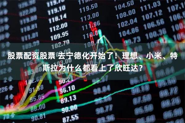 股票配资股票 去宁德化开始了！理想、小米、特斯拉为什么都看上了欣旺达？